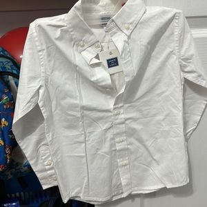 Janie and Jack Boys white shirt size 4